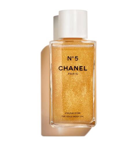 chanel oil glitter|N°5 The Beige Gold Body Oil .